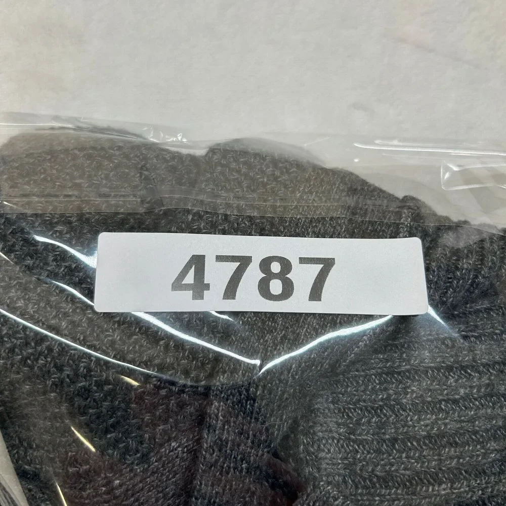 Banana‎ Republic 1/4 Zip Sweater Mens Medium Grey Heather Knit Cotton Nylon Wool